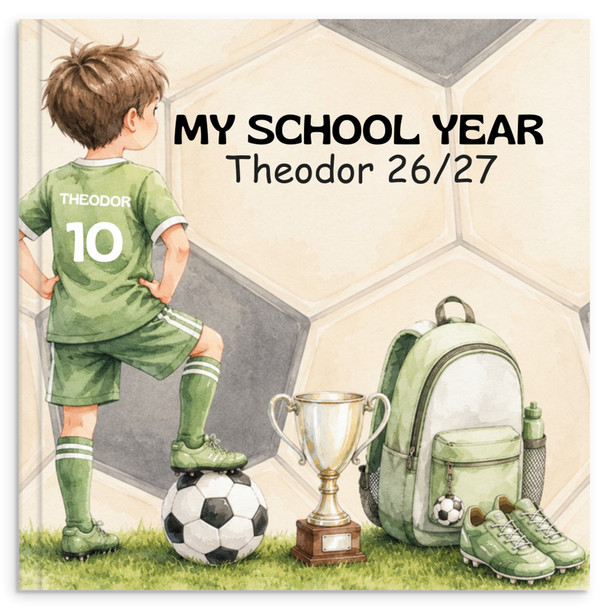 Personlig skoleårsbog til drenge – Fodbold – produktbillede 12