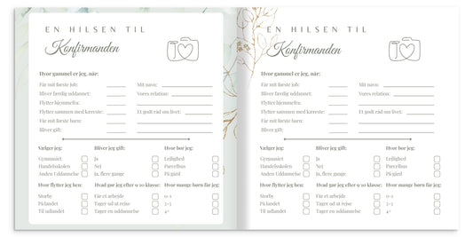 Konfirmationsbog – minder fra en særlig dag me Softcover (64 Gæster)