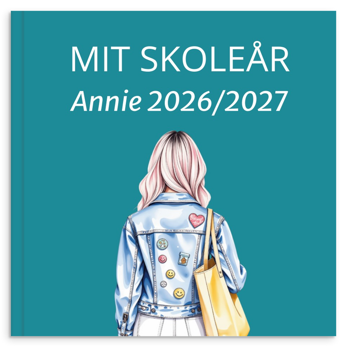 Personlig skoleårsbog til unge – Klassisk skoletema – produktbillede 5