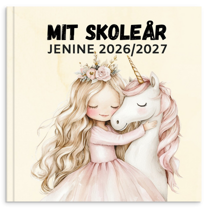 Personlig skoleårsbog – Prinsesse og enhjørning – produktbillede 11