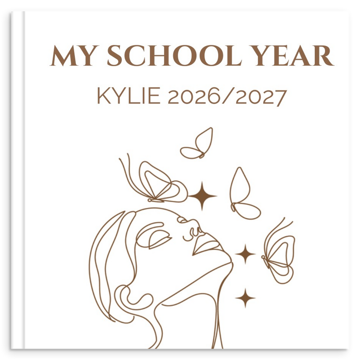 Personlig skoleårsbog til unge – Elegant design – produktbillede 9