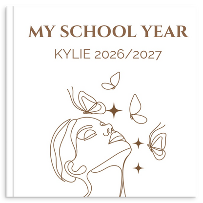 Personlig skoleårsbog til unge – Elegant design – produktbillede 9