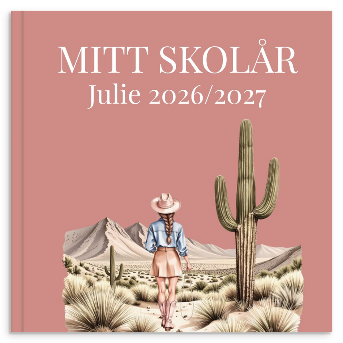 Personlig skoleårsbog til unge – Cowgirl Pink – produktbillede 14