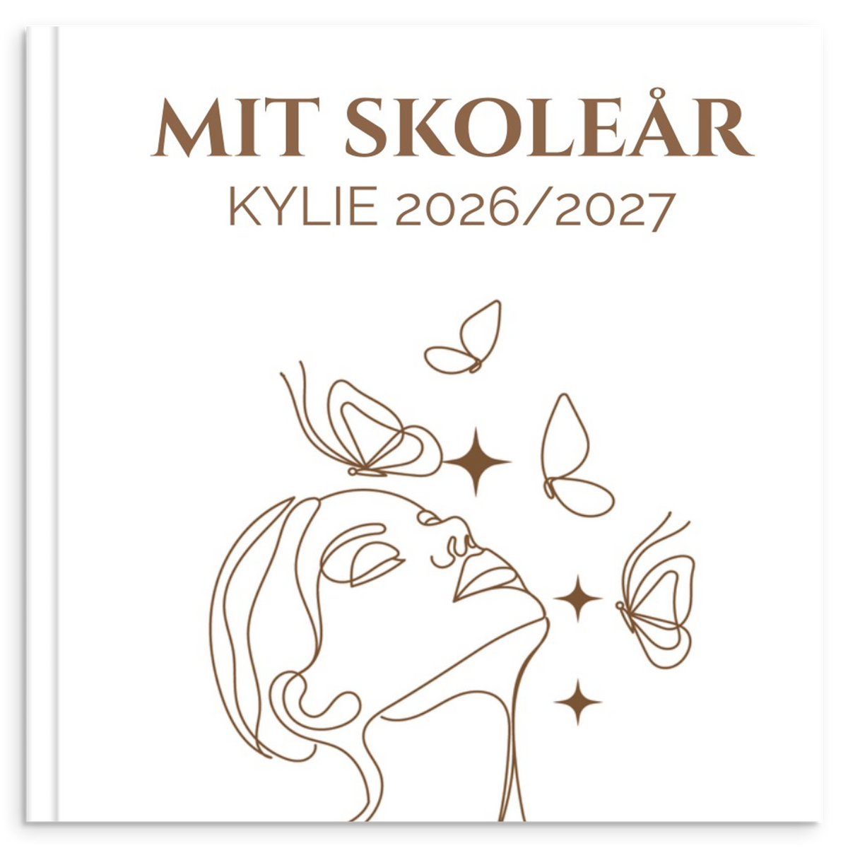 Personlig skoleårsbog til unge – Elegant design – produktbillede 1