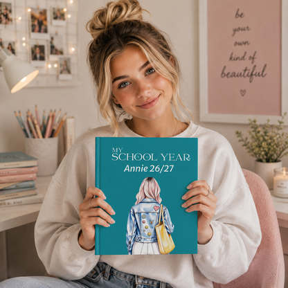 Personlig skoleårsbog – Skole tema
