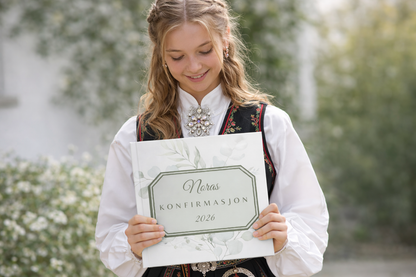 Konfirmationsbog – Eukalyptus 32 Gæster