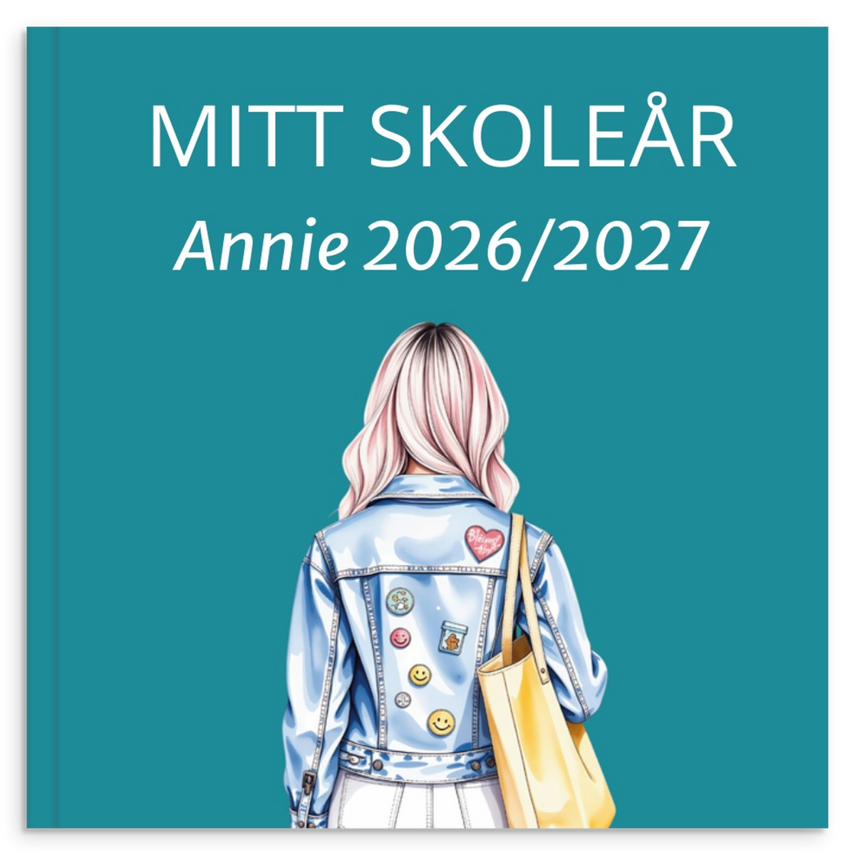 Personlig skoleårsbog til unge – Klassisk skoletema – produktbillede 6