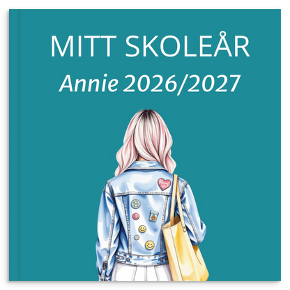 Personlig skoleårsbog til unge – Klassisk skoletema – produktbillede 6