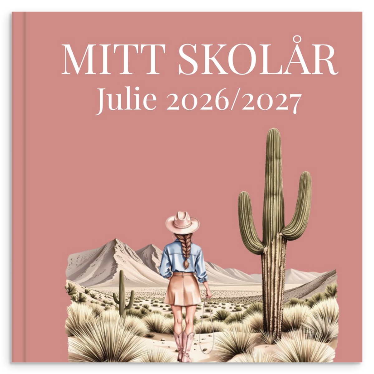 Personlig skoleårsbog til unge – Cowgirl Pink – produktbillede 11