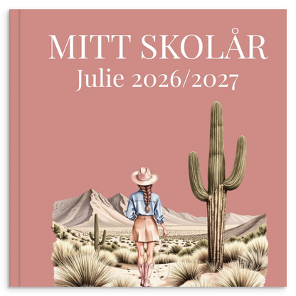 Personlig skoleårsbog til unge – Cowgirl Pink – produktbillede 11