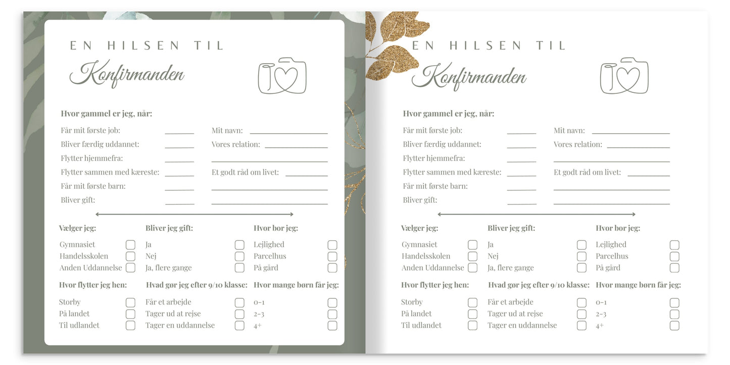 Konfirmationsbog – minder fra en særlig dag me Softcover (64 Gæster)