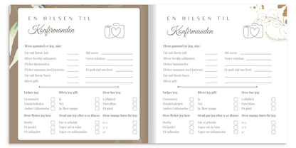 Konfirmationsbog – minder fra en særlig dag me Softcover (64 Gæster)